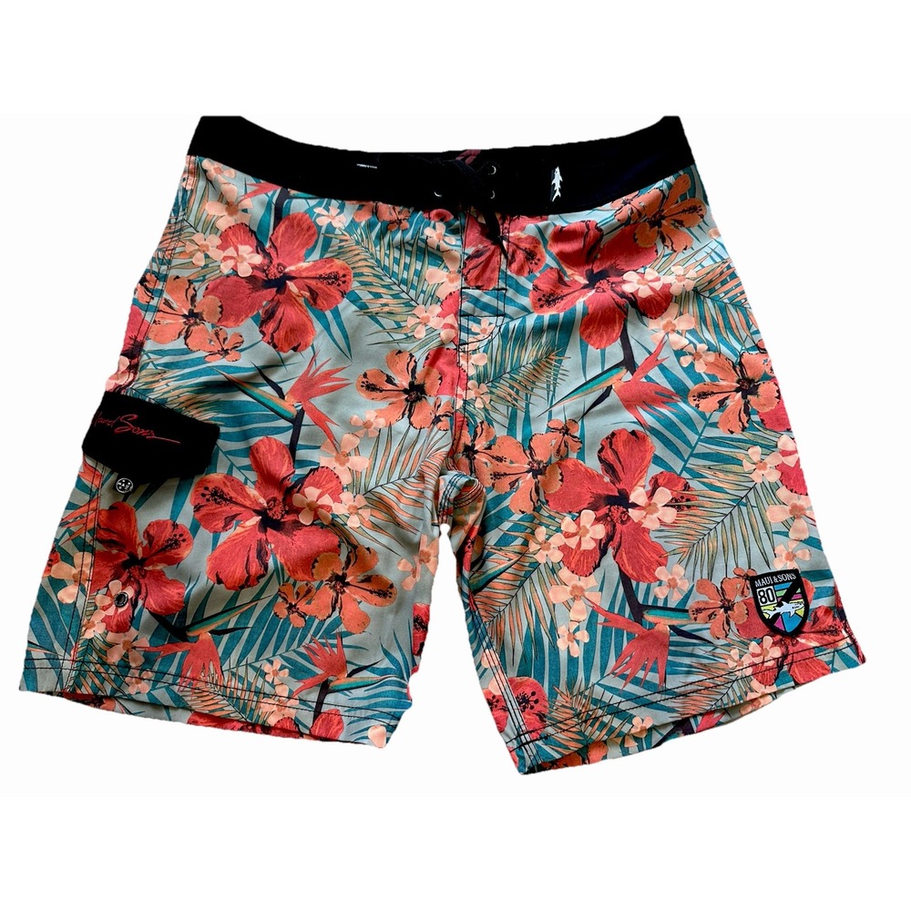 SALE - 3/$25 Maui And Sons Men's Swim Trunks Size 34. *120